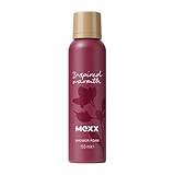 Mexx Inspired Warmth Duschschaum, fruchtiger Duschschaum für empfindliche Haut mit stimmungsaufhellenden Eigenschaften, 150 ml