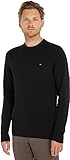 Tommy Hilfiger Herren Pullover Cashmere Crew Neck Strickpullover, Schwarz (Black), L