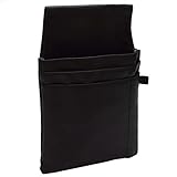 Marco Amrini Kellnerbörsen Tasche Geldbörsenholster Holster für Kellner Unisex Kellnertasche Bedienungstasche Kunstleder (schwarz)