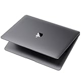 soonjet Kompatibel mit MacBook Air 13 Zoll Hülle M1 2020 2019 2018 [wie blankes MacBook] [robust und langlebig] Schutzhülle für Laptop A2337 A2179 A1932 – matt transparent (Space Grey Clear)