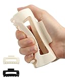 lulir Soft Hair Clip, Elastische Haarklammer 2 Stück, Haarspangen Damen 11cm,Rutschfest & Leicht, Große Haarspange für Dickes & Dünnes Haar, Perfekt für Arbeit,Freizeit& Feste (Weiß +Schwarz)