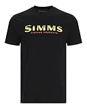 Simms Logo T-Shirt - Herren Kurzarm Rundhals Tee