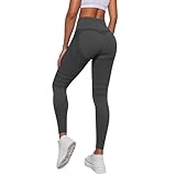 Sport Leggings Damen 3D Kompression Anti Cellulite Leggings Schlankwirkung Hochtailliert Blickdichte Strumpfhosen