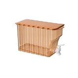 4.5L Kanister Mit Zapfhahn, Kunststoff Getränkespender, Großkapazität Wasserspender Saftspender Limonadenspender Gartenparty Tank, Ideal für Büro Camping Getränke Cocktails, Biersäule,Wasserbehälter,D