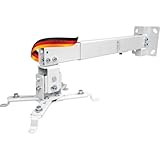 SCHWAIGER 9468 Beamer-Halterung Projektor Wand-Halterung Deckenhalterung Universal-Halterung drehbar schwenkbar max. 20 kg weiß