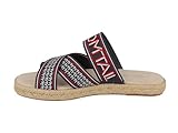 TOM TAILOR Damen 5397804 Flacher Slipper, Navy White Red, 39 EU