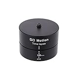 ptcm 360 ° 60 Minuten Schwenken drehbar Mechanische Panorama Kopf Zeitraffer Stabilisator mit 1/10,2 cm 3/20,3 cm Stativ Mount Adapter für GoPro/Action Kamera Smart Handys DSLR-Kameras