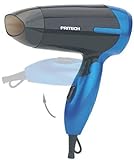 Pritech TC-2260 Zusammenklappbarer Reisehaartrockner, mit Ionen-Funktion, Luftdüse, 2 Geschwindigkeiten, ideal für unterwegs und zum Mitnehmen Kleiner Haartrockner. blau