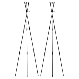 Dekoratives Rankgitter – Vegadinen in Blumentöpfen, 2 Stück, wiederverwendbar, rostfrei, für Kletterpflanzen, Hof, Gewächshaus, Balkon, Gurken, Balkon