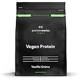Protein Works- Vegan Protein Pulver- 25g pflanzliches Protein- Veganes Proteinpulver- Vegan Eiweißpulver- 33 Servings- Vanillecreme- 1kg