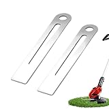 Rasentrimmer Messer, Ersatzmesser Rasentrimmer Aus Edelstahl Mit Unterbodenschutz, Freischneider Zubehör Inkl. Schneidscheibe & Schrauben, Für Einhell Akku Rasentrimmer (B)