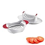 Westmark 11572260 Tomatenschneider, ABS/TPE/Edelstahl, weiß / grün, 21,7 x 11,5 x 7,2 cm