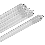 ELG Leuchten 12x LED Feuchtraumleuchte 60cm 6500K 17W 2200lm IP66 wasserfest led feuchtraumleuchte 60cm garagenbeleuchtung werkstattlampe kellerleuchte
