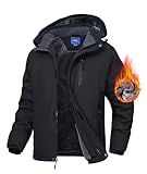 Zoofly Skijacke Herren Winterjacke Warm Gefüttert Outdoor...