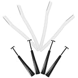 Garneck Multifunktionaler Augenbrauenrasierer 4 Stück Tragbarer Gesichts und Augenbrauentrimmer aus Robustem Material Präzises Haarentfernungswerkzeug für Frauen und Männer