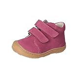 PEPINO Ricosta Mädchen Lauflernschuh Chrissy,Kinderboots,WMS:Mittel/Weit,Kinderschuhe,Klettstiefel,Booties,Leder,Kids,Fuchsia (360),22 EU