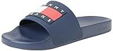 Tommy Hilfiger Damen Tommy Jeans Flag Pool Slide ESS Rutsche, Twilight Navy, 38 EU