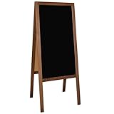 FENIKS Kundenstopper Werbeaufsteller 118 x 47 cm, Aufsteller mit Kreidetafel aus Holz, Speisetafel mit Holzrahmen, Braun