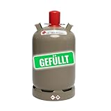 Bluecraft Eigentum Propan Gasflaschen 5kg und 11kg Regeneriert gefüllt 10 Jahre geprüft für Gas-Grill, Gas-Kocher, Gas-Ofen, Wohnwagen, camping (11 kg gefüllt)