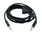 SYSTEM-S Audio Ersatz Kabel 2m AUX 3,5mm Klinke mit Lautstärkeregler für Logitech G Astro A50 A40 A30 A20 A10 G233