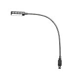 Adam Hall Stands SLED 1 ULTRA USB C - USB Schwanenhalsleuchte mit 4 COB LEDs und Farbwahl, schwarz