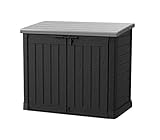 Koll Living Gartenbox Mülltonnenbox Gerätebox Schuppen für 2X 240 Liter Mülltonnen - 100% schimmelfrei durch Belüftung - Modell 2024