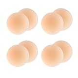 REGIS Nippelpads für Damen 8 Stück – Wiederverwendbare Silikon Nipple Covers & Brustwarzenabdeckung – Unsichtbare Selbstklebende Pads – Wasserdicht für Hochzeit, Fitness, Rückenfreie Kleider