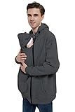 Idtswch Kängurujacke Tragejacke für Baby aus Fleece 2in1...