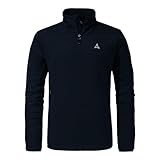 Schöffel Herren Fleece Jacket Svardalen M, schnell trocknende Fleecejacke mit Kragen, funktionales Outdoor Fleece, mit Reißverschluss-Taschen und elastischem Saum, navy blazer, 54