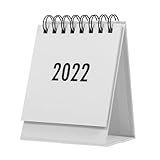 CLISPEED Mini Tischkalender Weiß Praktischer Büro und Home Desktop Kalender Kompakter Monats und Tageskalender aus Hochwertigem Stilvoller Dekorativer Planer für Schule und Alltag