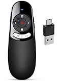 USB C Presenter, Kabellose 2.4 GHz Powerpoint Fernbedienung,...