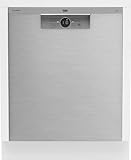 Beko BDUN26420XQ Unterbau-Geschirrspüler 60 cm/Spülmaschine Unterbau / 14 Maßgedecke / 6 Programme/Intensivreinigung / 10 Jahre Motorgarantie/Farbe: Edelstahllook