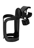 AOBETAK Flaschenhalter Fahrrad, 360 Grad Rotation Ohne Schrauben Bike Cup Halter for Trinkflasche Babyflaschen Fit Fahrrädern, Mountainbike, Kinderwagen und Rollstuhl Schwarz