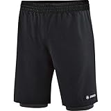 JAKO Herren 2-in-1 Shorts-6249 Shorts, schwarz, XL