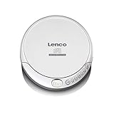 Lenco CD-201 - Tragbarer CD-Player Walkman - Diskman - CD Walkman - MP3 Funktion - Antishock - Mit Kopfhörern und Mikro USB Ladekabel - Silber