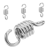 EPIGEIST 4 Stück Teiliges Federhaken für Hängesessel Wetterfeste Zugfedern mit Stoßdämpfung Robuste Metallaufhängung für Hängestuhl Draußen Einfache Befestigung Komfortable Hammock