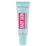 Maybelline New York Make Up Basis, Baby Skin Primer, Langanhaltend und porenverfeinernd, Transparent, 22 ml Gleichmäßiger Teint