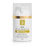 Q10 Anti-Aging Gesichtscreme 24h Wirkung - Hautglättung & Verbessertes Hautbild mit Avocadoöl, Sheabutter, Panthenol, Vitamin E & Allantoin - 50 ml