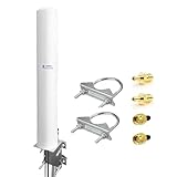 Maswell 5G 4G LTE Antenne Outdoor, 2X2 MIMO 700–6000MHz, bis zu 4,5 dBi, Mobilfunk Externe Außenantenne SMA-Stecker mit TS9, kompatibel mit fritzbox Netgear ZTE Tenda ASUS O2 Gigacube Modem Router