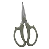 TOBBOMEY Edelstahl Pflanzenschere mit Spitzem Kopf Scharfe Gartenschere für Präzises Trimmen Zweigen und Kleinen Ästen Langlebige Rostfreie Blumenschere für Garten und Obstbau