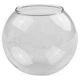 Einzelne klare Borosilikatglas-Kugelvase für Sukkulenten, offene Öffnung, Terrarienbehälter für Veranstaltungen und Heimdekoration (B)