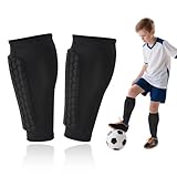 LUOJINYI 1 Paar schienbeinschoner Kinder Fussball, schienbeinschoner socken mit Wabenpads, schienbeinschoner socken, Lange Atmungsaktive Elastische, Geeignet für Skifahren, Radfahren, Bergsteigen (S)