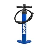 Doppelhubpumpe, Luftpumpe, mit Druckmesser, leichte, aufblasbare Pumpe, Aufblaspumpe für Standup-Paddle-Board