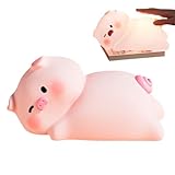 Générique Nachtlicht, Lampe aus weichem Silikon, niedliche Stimmungslampe mit Timer, 3 verstellbare Modi, USB-Ladegerät für Haus, Küche und Kinderzimmer