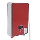 Mini Durchlauferhitzer Warmwasserbereiter energiesparend 6.5 kW für Handwaschbecken Elektrische Durchlauferhitzer Klein Untertisch Platzsparend Speicherfunktion Multifunktionsdisplay für Küchenspüle +