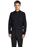 JACK & JONES Herren Jprblacardiff skjorte L/S Noos Langarmshirt, Schwarz, M EU