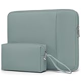 HYZUO 15-16 Zoll Laptop Tasche Set für MacBook Pro 16 M4/M3/M2/M1 Pro/Max, 15' Surface Book, Laptophülle Schutzhülle für 15' 15,6' HP Dell Lenovo ThinkBook Asus Acer Samsung Huawei, Aschblau