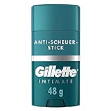 Gillette Intimate Intimpflege Anti-Scheuer-Stick, reduziert Reibungen und Hautreizungen, Stick gegen Wundscheuern für Männer, einfache Anwendung, dermatologisch getestet, Geschenk für Männer