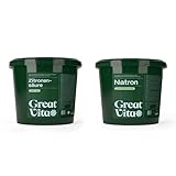 Natron & Zitronensäure Pulver Set | 2 x 5 kg Eimer Lebensmittelqualität E500ii + E330 | Baking Soda & Citronensäure | zum Reinigen, Entkalken, Backen & Kochen | umweltfreundlich & chemiefrei