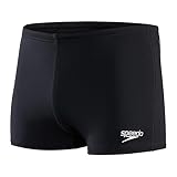 Speedo Herren ECO Endurance+ Aquashort Schwimmhose | Chlorbeständig | Recyclingmaterial | Schwimm-Fitness | Training | Urlaub Schwimmbekleidung, Schwarz, 5 DE